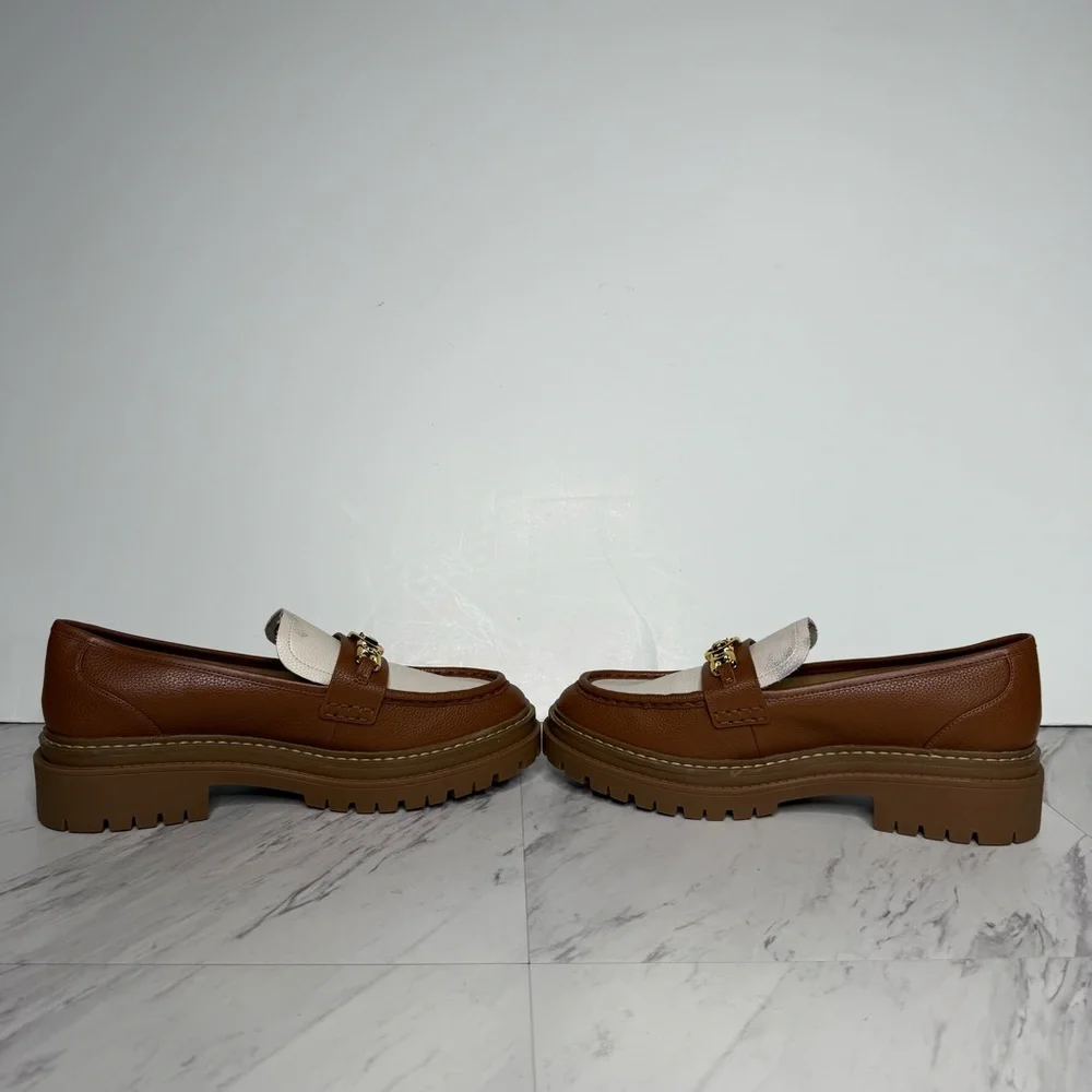 Michael Kors Brown Lug Sole Chunky Loafer 9M - Picture 5 of 16